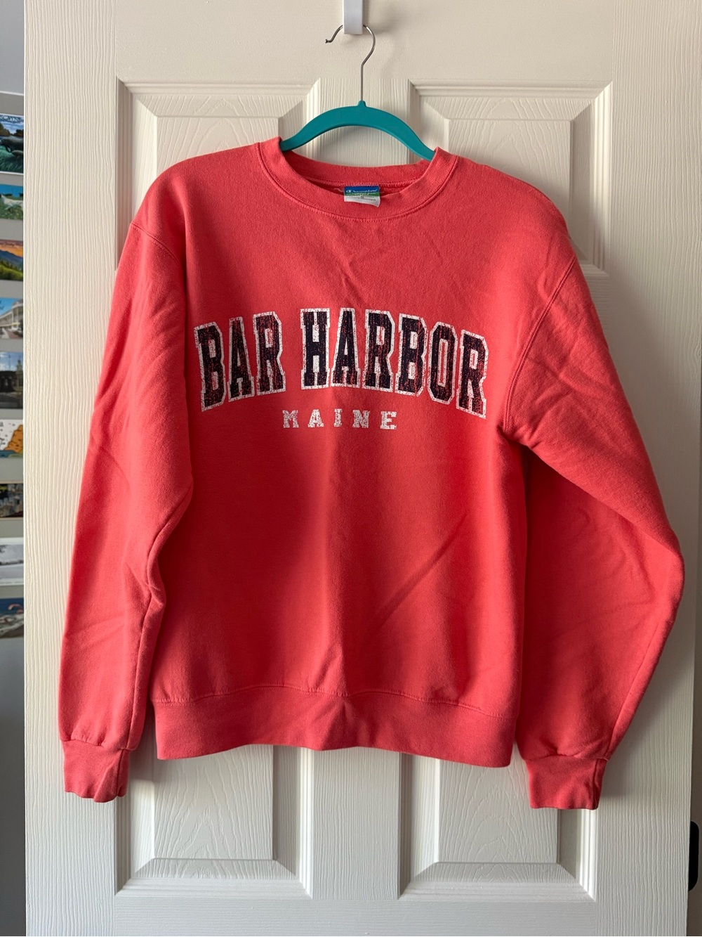 Champion Coral 'Bar Harbor' Crewneck Sweatshirt